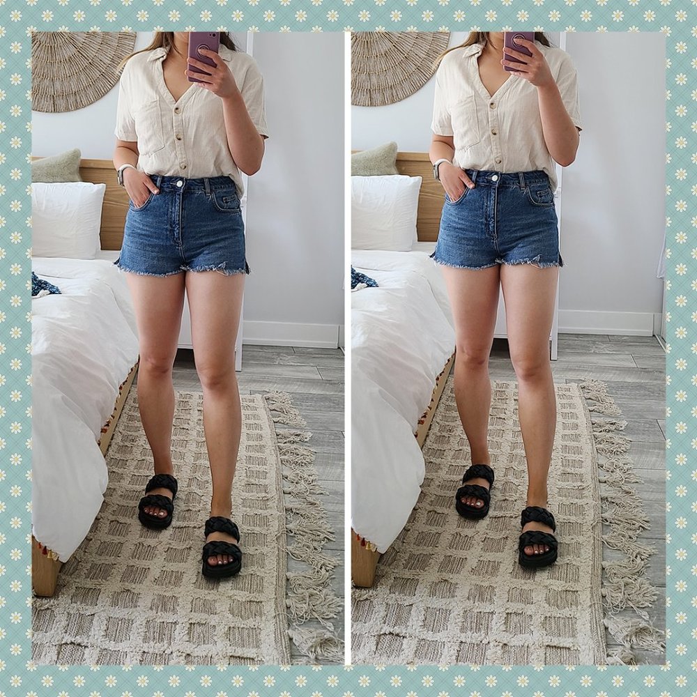 Topshop Mom Denim Shorts